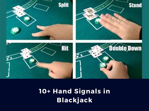 hand signals in blackjack|Blackjack Hand Signals Guide .